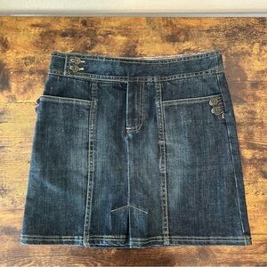 Robert Graham Y2K medium wash Denim Skirt western cowgirl